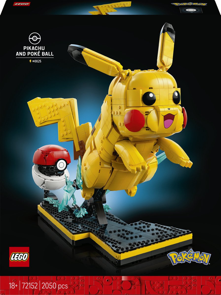 Lego Pokemon 72152 Pikachu and Pokeball